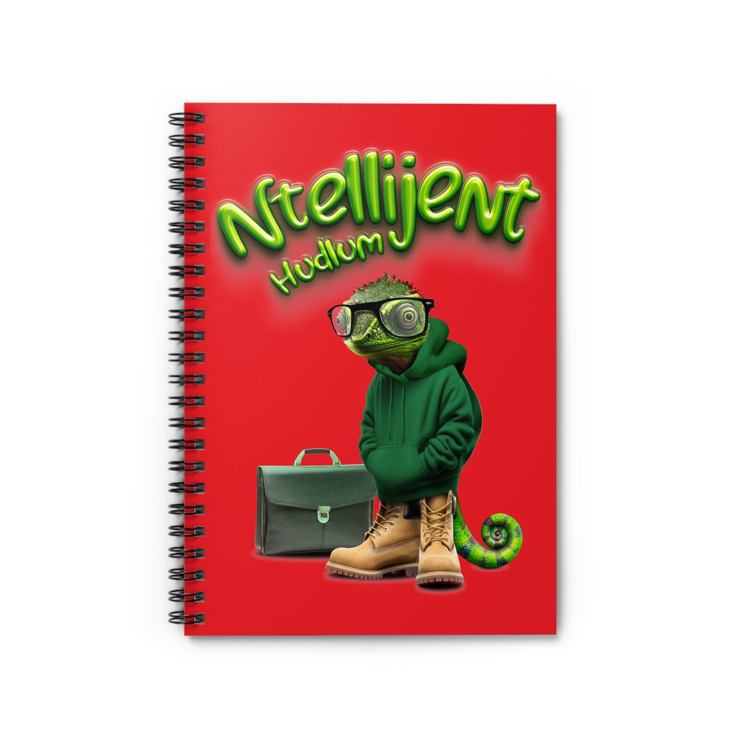 Ntellijent Hudlum Spiral Notebook – Red