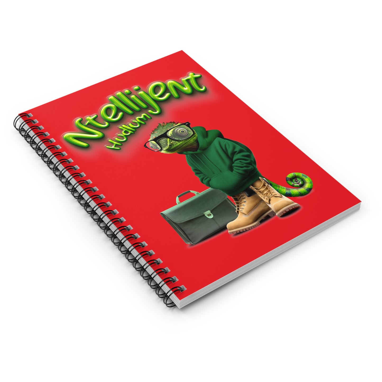 Ntellijent Hudlum Spiral Notebook – Red