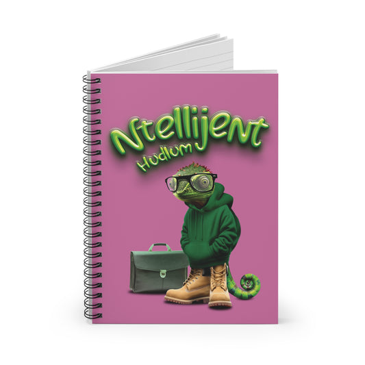 Ntellijent Hudlum Spiral Notebook - Pink