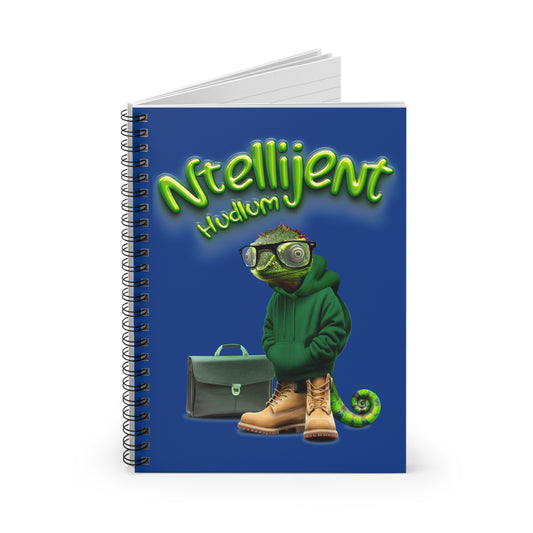 Ntellijent Hudlum Spiral Notebook - Dark Blue